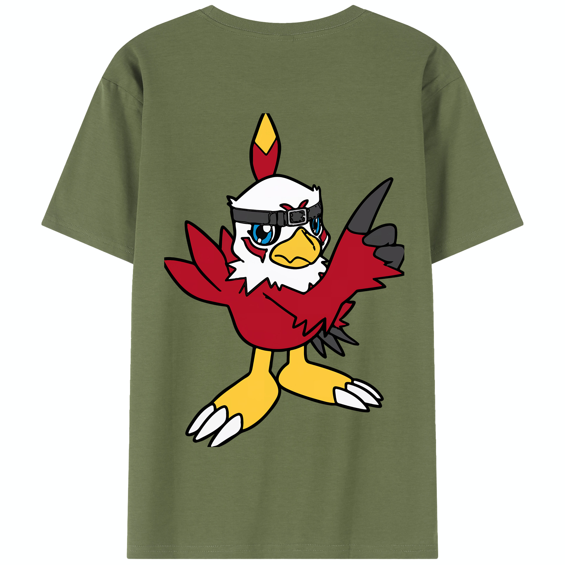 （画像用） Digimon デジタルモンスター/デジモン 綿100％半袖Tシャツ（背面プリント）